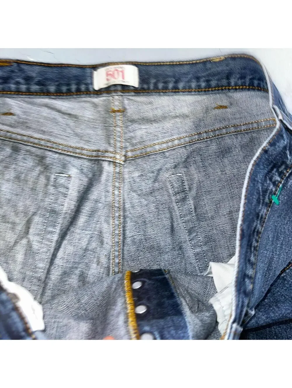 Levis 501 Vintage Y2K XX Straight Leg Jeans Blue Med Wash 40x32 Act 40x31